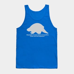 *Back Design* Glyptodon clavipes (Giant Armadillo) Light Print Tank Top